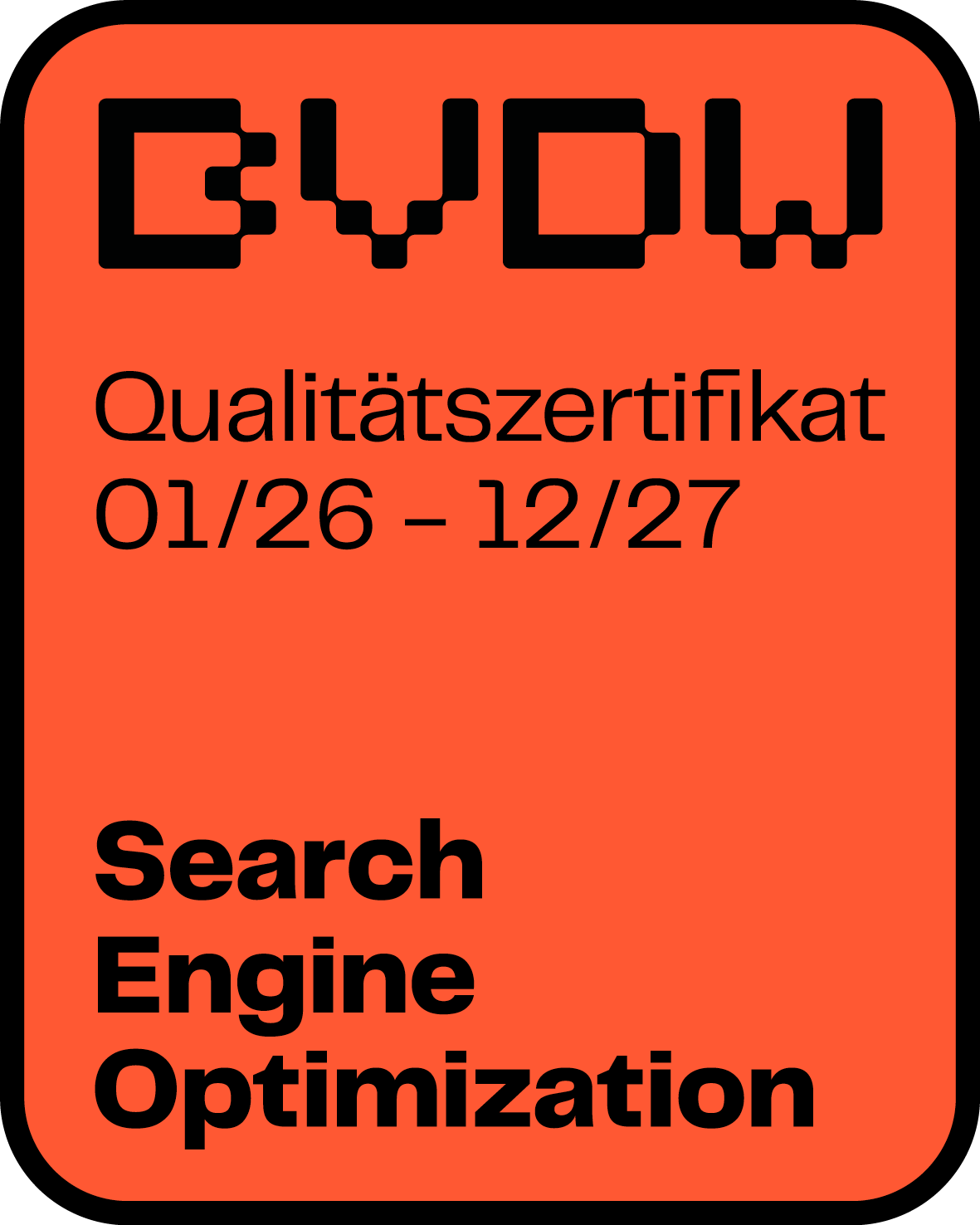 Qualitätszertifikat BVDW 2026-2027