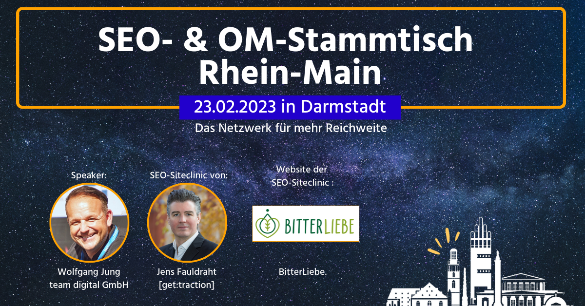 SEO- und OM-Stammtisch Rhein-Main Februar 2023