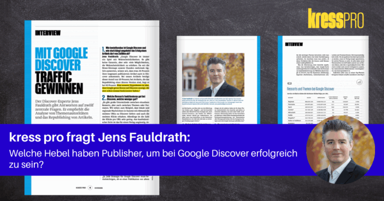 Jens Fauldrath im Interview: Titel der Pressemitteilung auf grauem Grund mit einem Ausschnitt aus dem Interview.